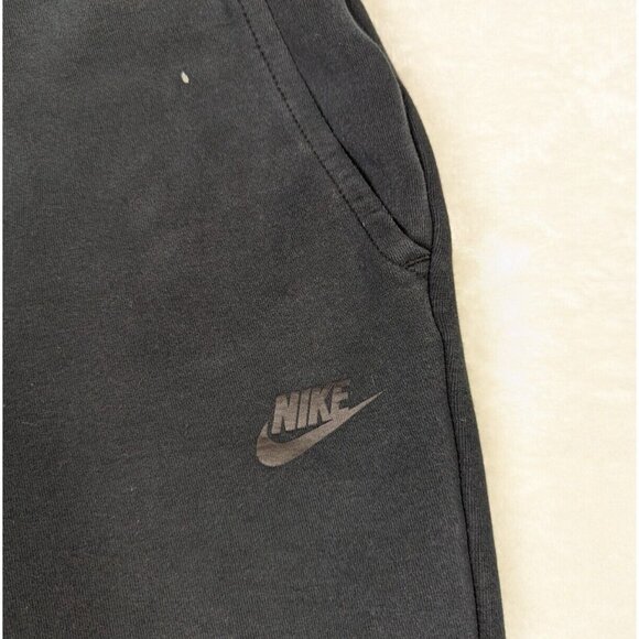 Nike Tech Fleece Black Shorts Mens Large Black Active Running Zip Pocket Sweats - Picture 4 of 13